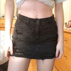 Hollister jean skirt